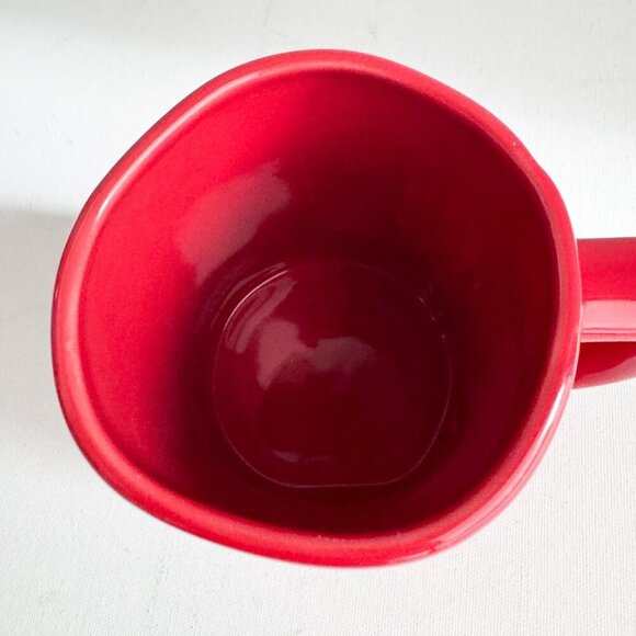 Rae Dun Red I Heart Teaching Ceramic Mug with Lid - Picture 4 of 5